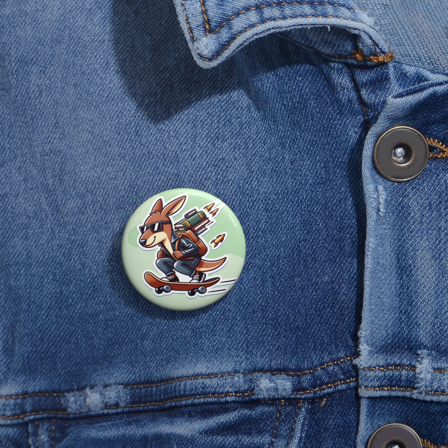 "There's More to Come" Pin – Keep Rolling, Keep Glowing! 🦘🛹✨