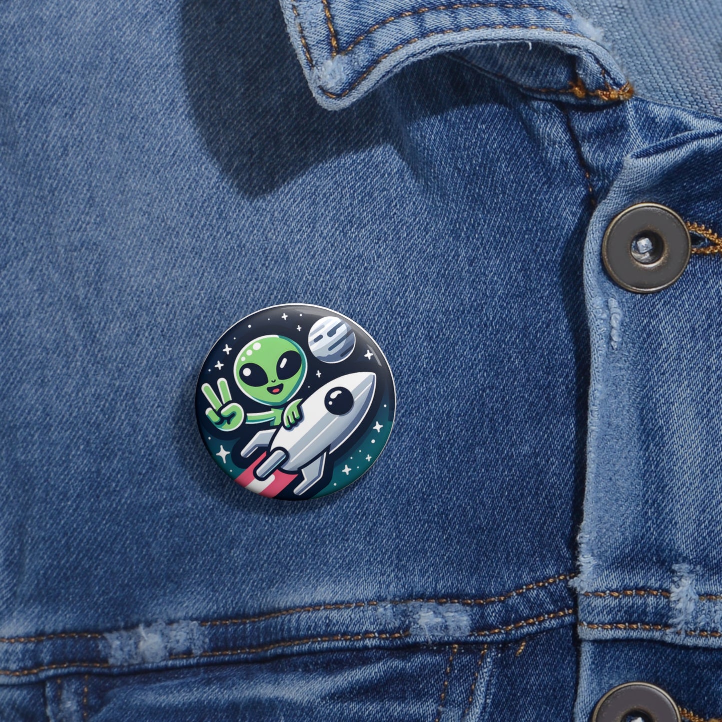 "Welcome Aboard" Pin – Your Skincare Journey Starts Now! 🚀👽✌️