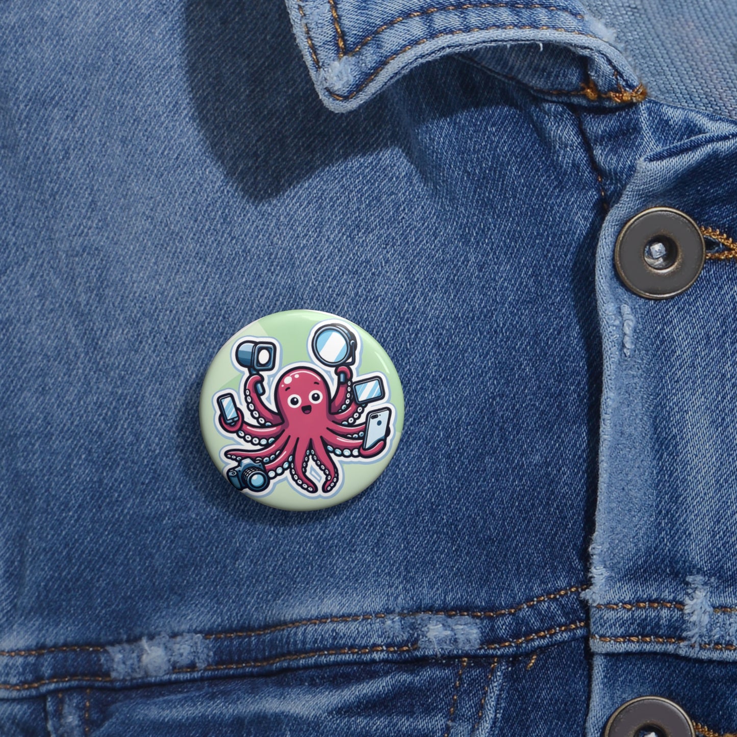 "You’re Not a Bot, Right?" Pin – 1000 Selfies? That’s Next-Level! 📸🐙✨