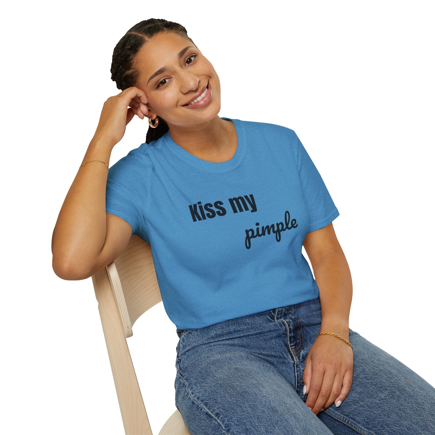 Kiss My Pimple Tee – Confidence Speaks for Itself