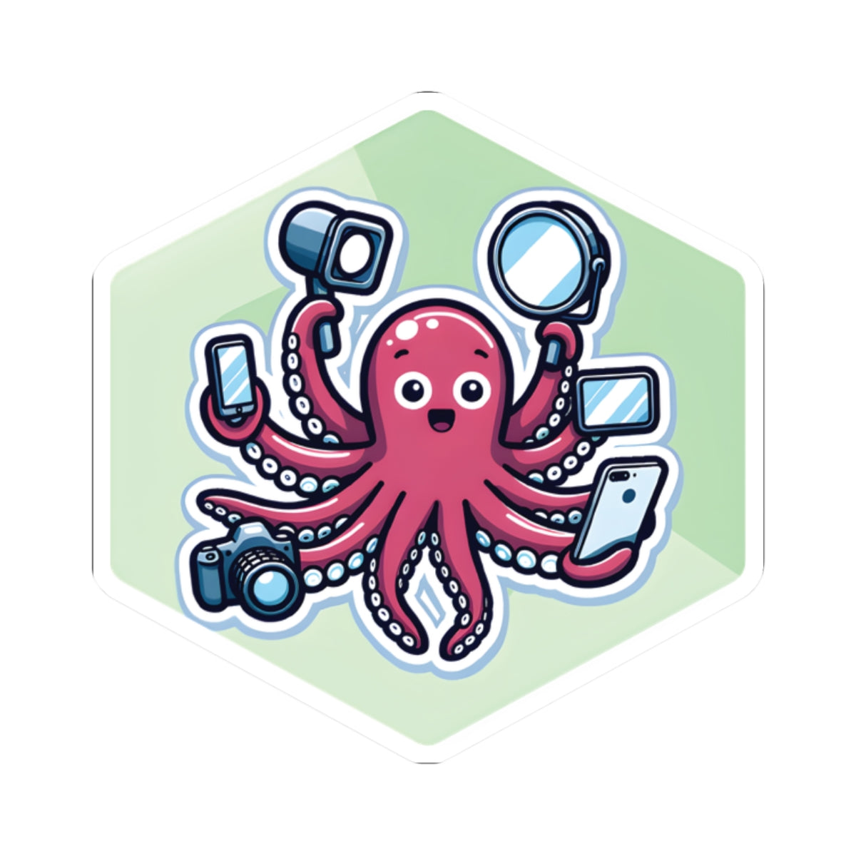 "You’re Not a Bot, Right?" Sticker – 1000 Selfies? That’s Next-Level! 📸🐙✨