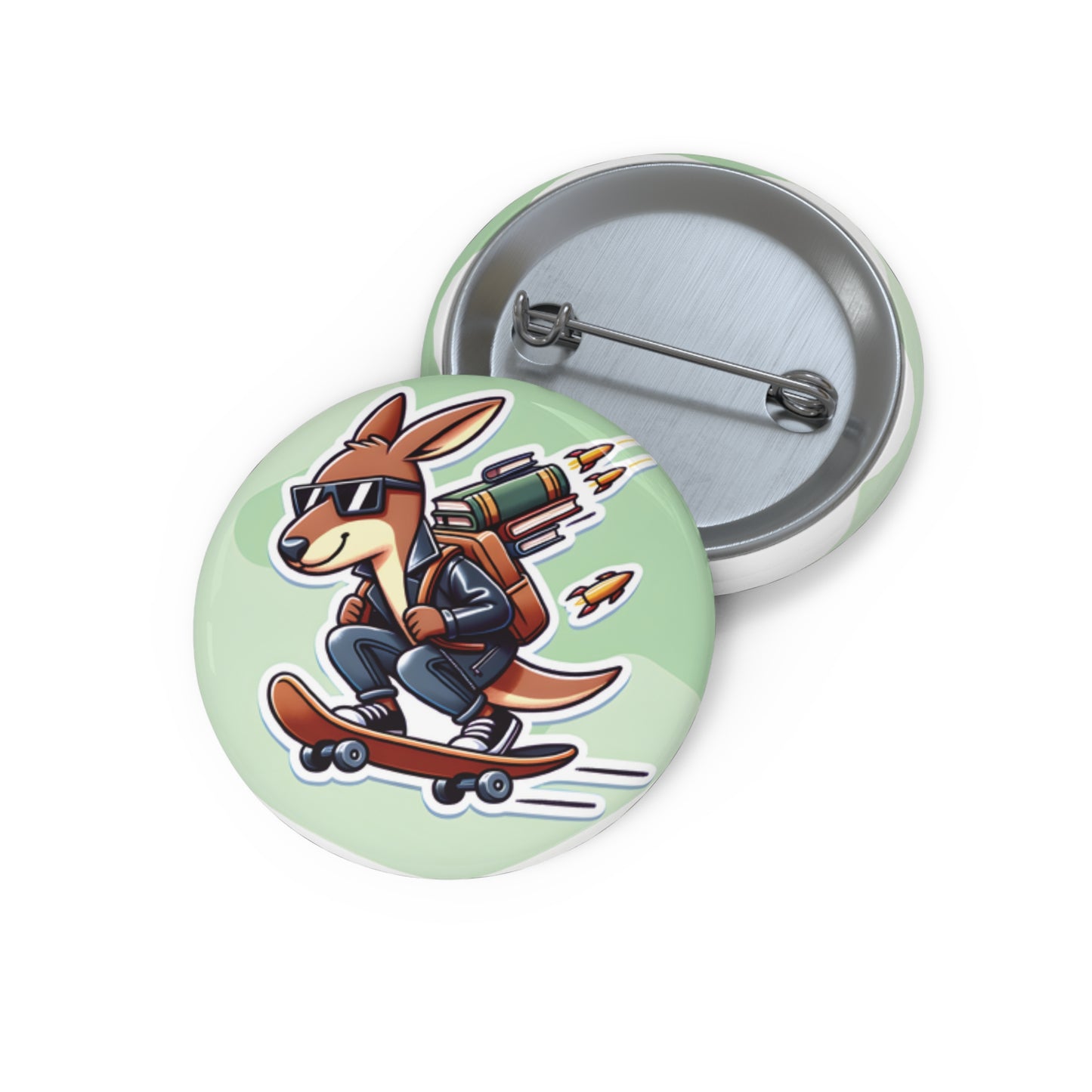 "There's More to Come" Pin – Keep Rolling, Keep Glowing! 🦘🛹✨