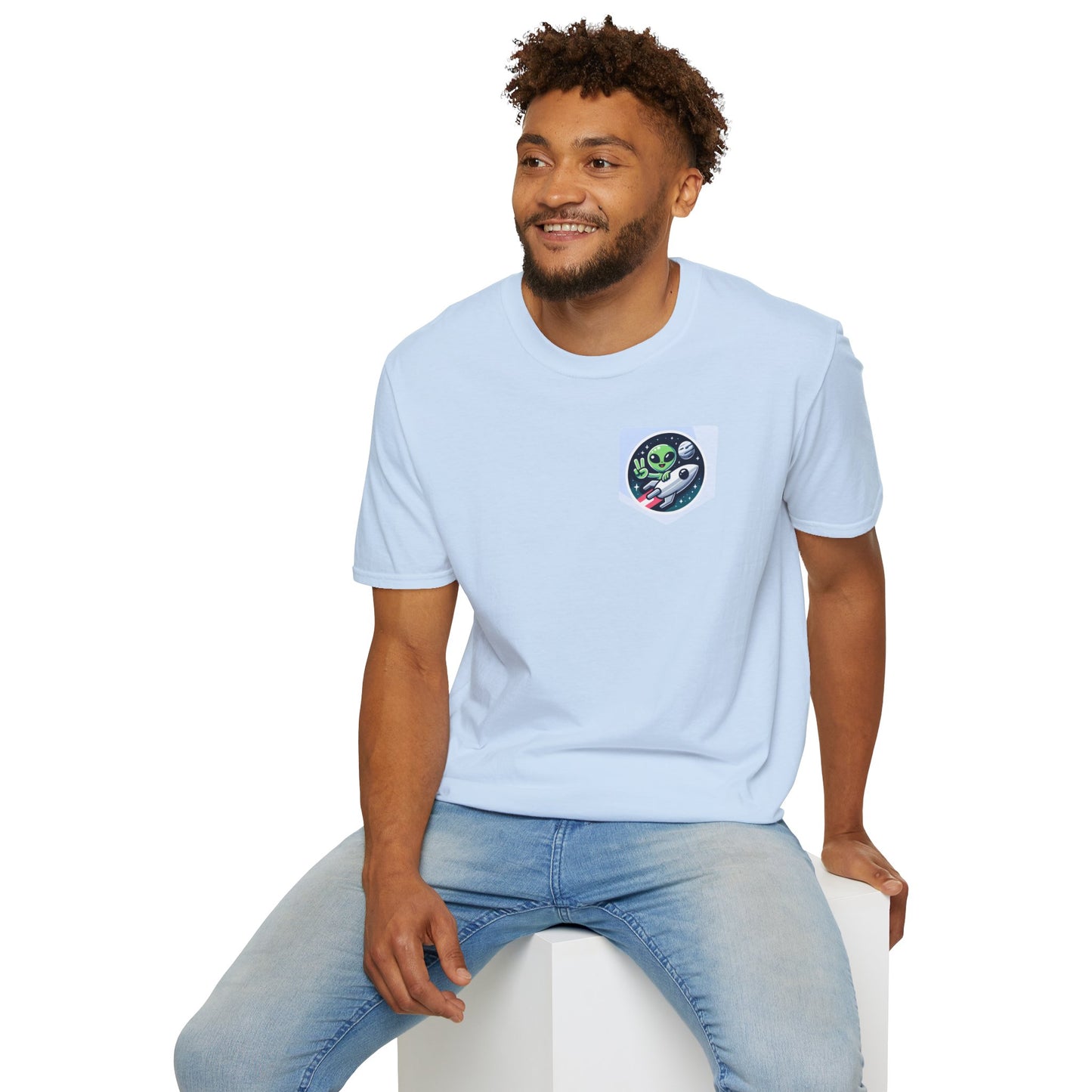 "Welcome Aboard" Tee – Your Skincare Journey Starts Now! 🚀👽✌️