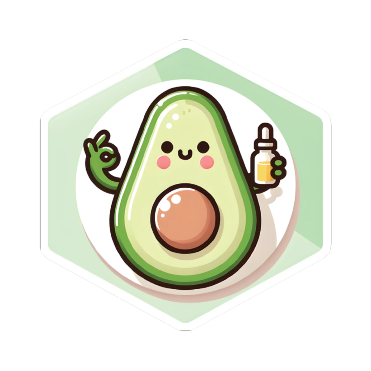"Pimple Guru" Sticker – Skincare Wisdom = Skincare Wins! 🥑✨