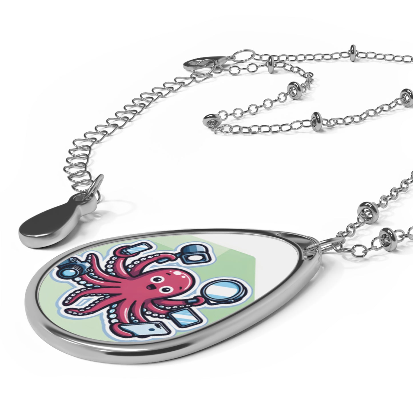 "You’re Not a Bot, Right?" Necklace – 1000 Selfies? Next-Level Dedication! 📸🐙✨