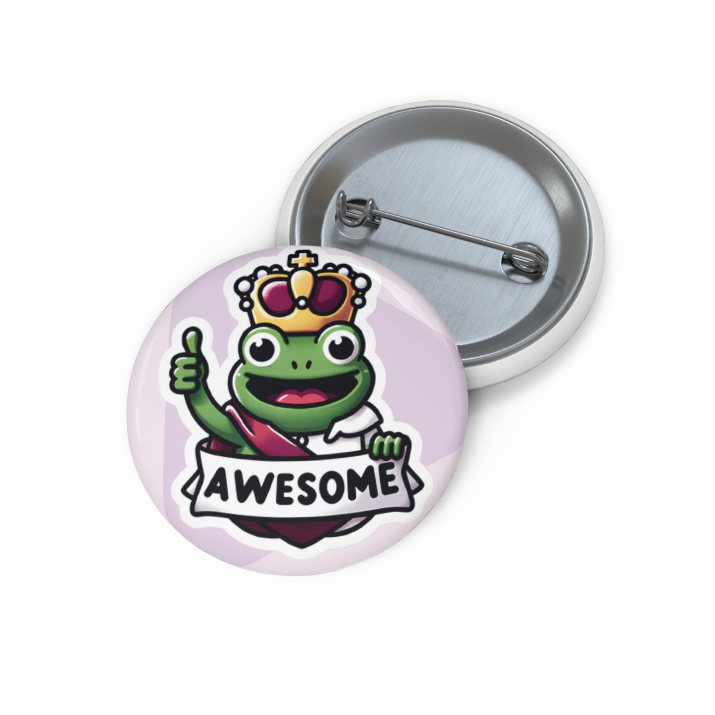 "Totally Awesome" Pin – 500 Missions? You’re Royalty! 🐸👑✨