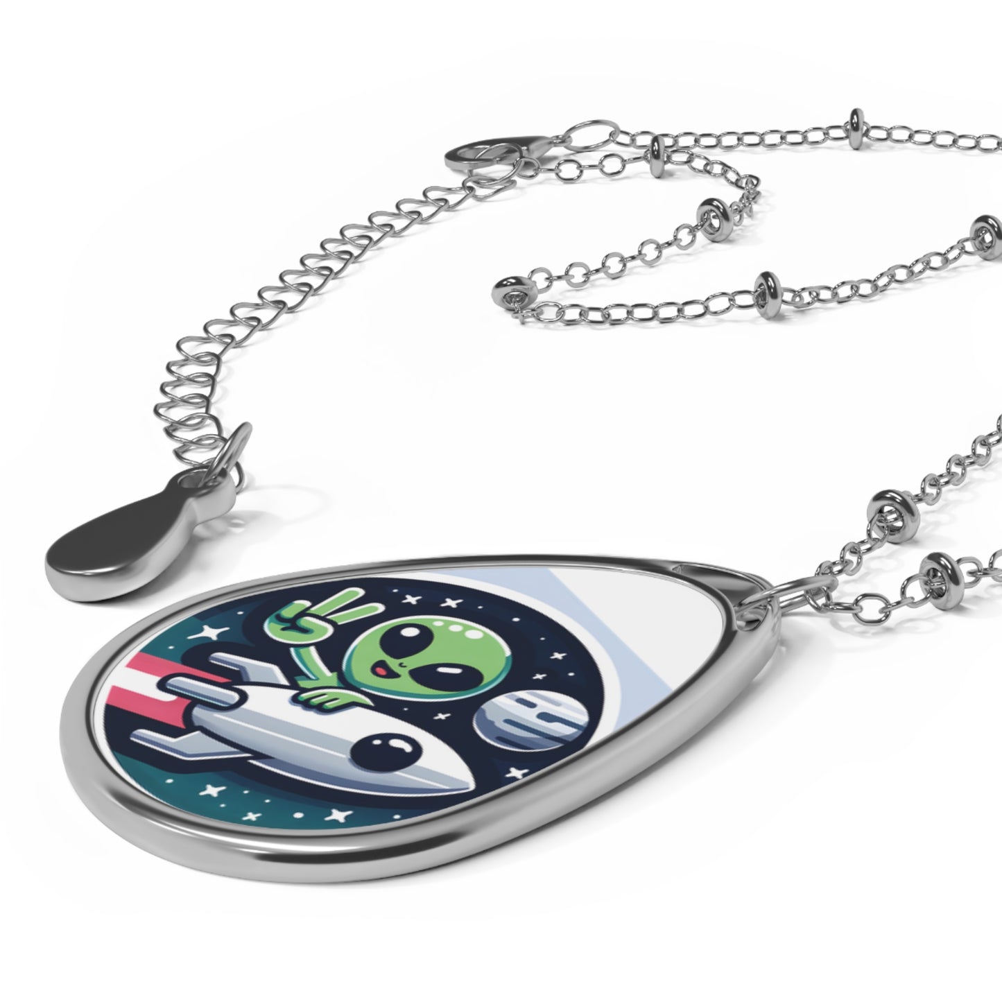 "Welcome Aboard" Necklace – Your Journey to Clear Skin Starts Now! 🚀👽✌️