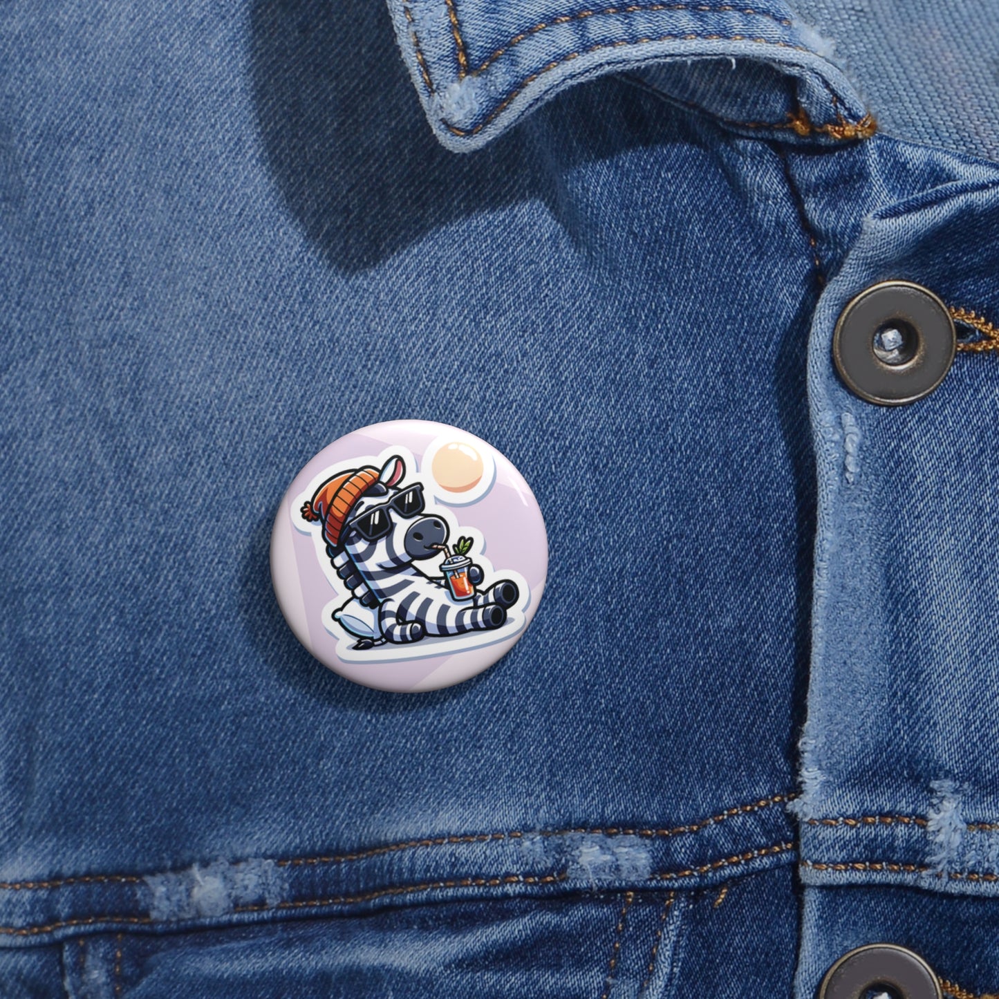 "Smarty" Pin – Learn, Chill, Glow! 🦓🍹✨