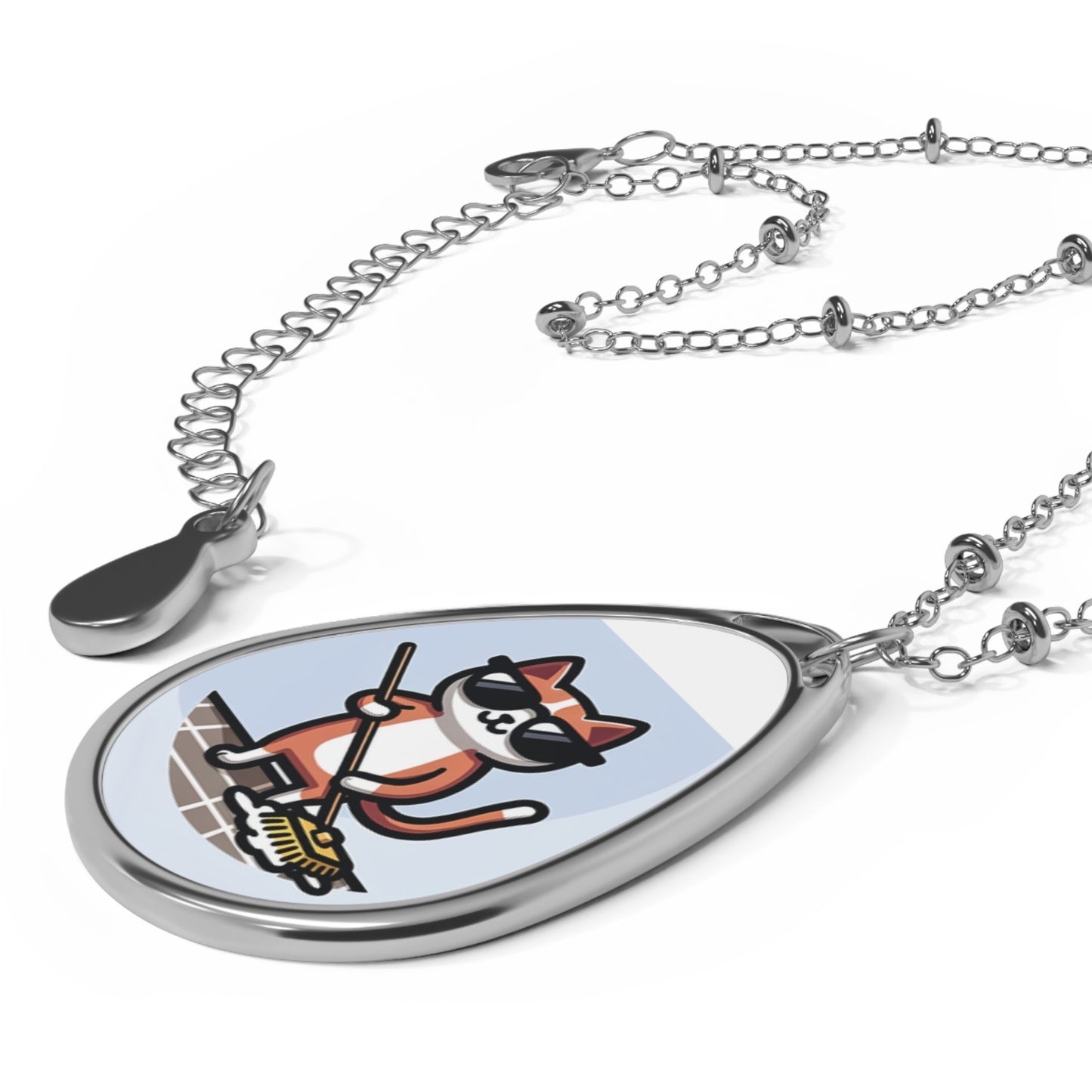 "Rub Dub Dub" Necklace – Stay Fresh, Stay Clear! 😎🐱🧹