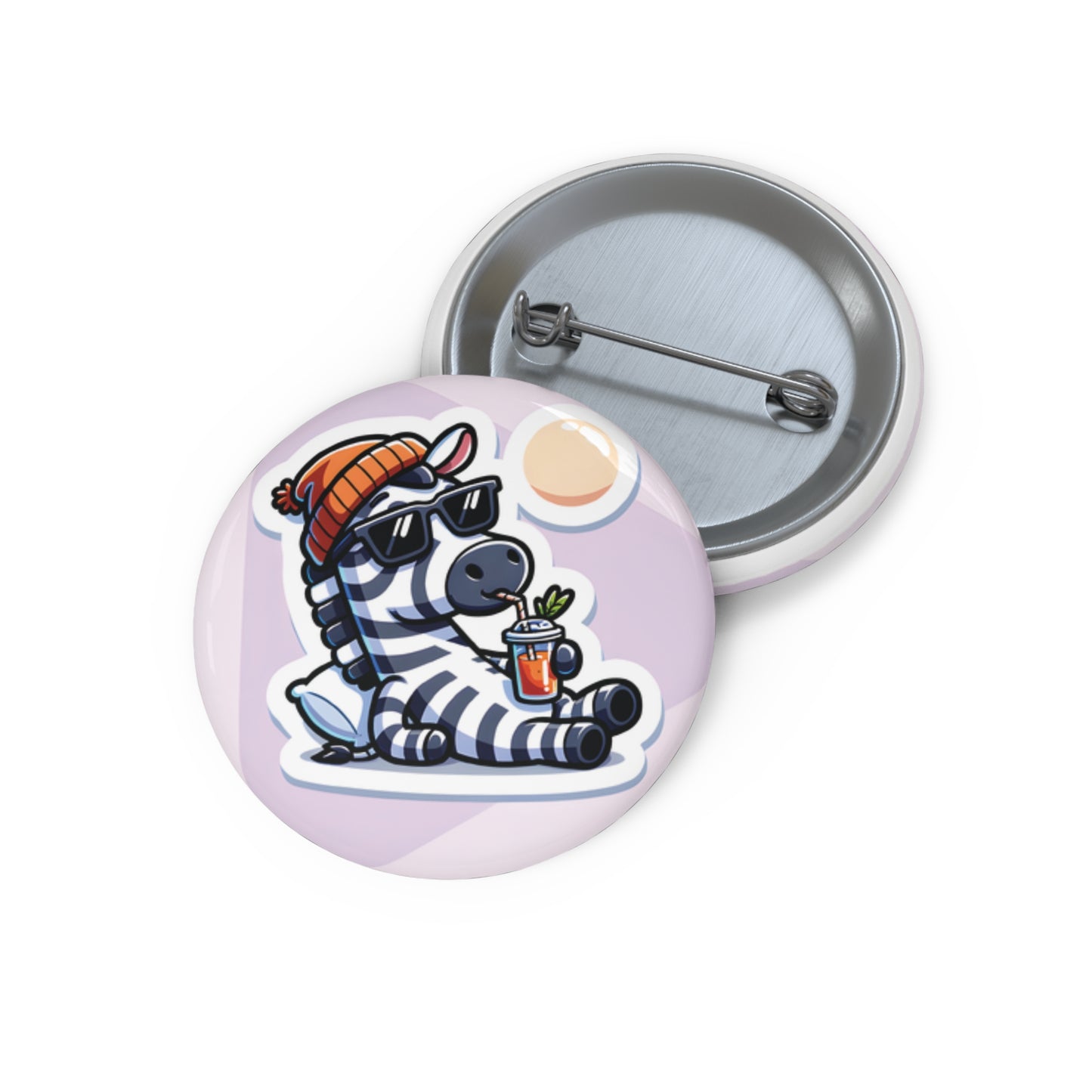 "Smarty" Pin – Learn, Chill, Glow! 🦓🍹✨