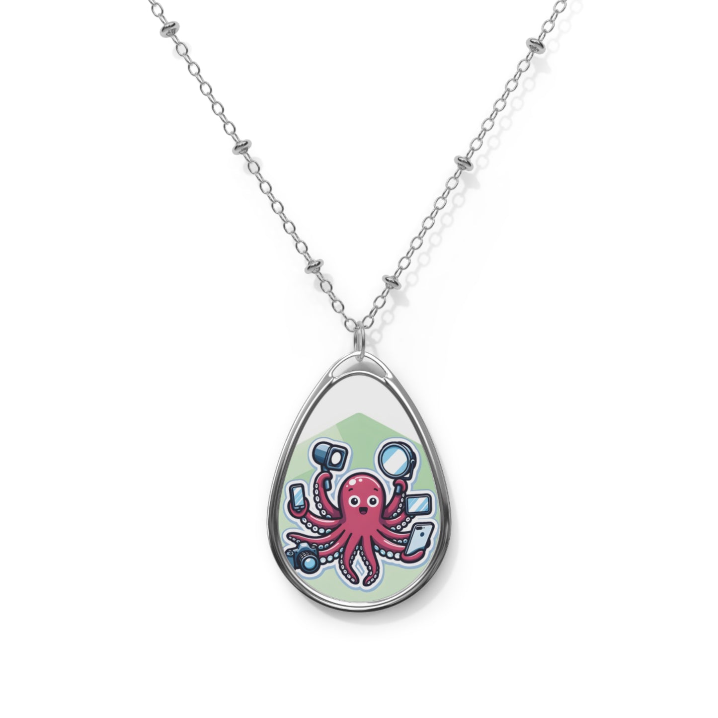 "You’re Not a Bot, Right?" Necklace – 1000 Selfies? Next-Level Dedication! 📸🐙✨