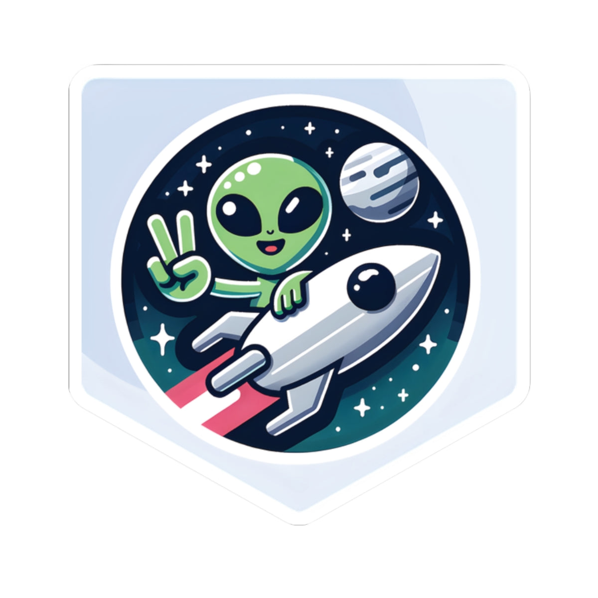 "Welcome Aboard" Sticker – Your Journey to Clear Skin Starts Now! 🚀👽✌️