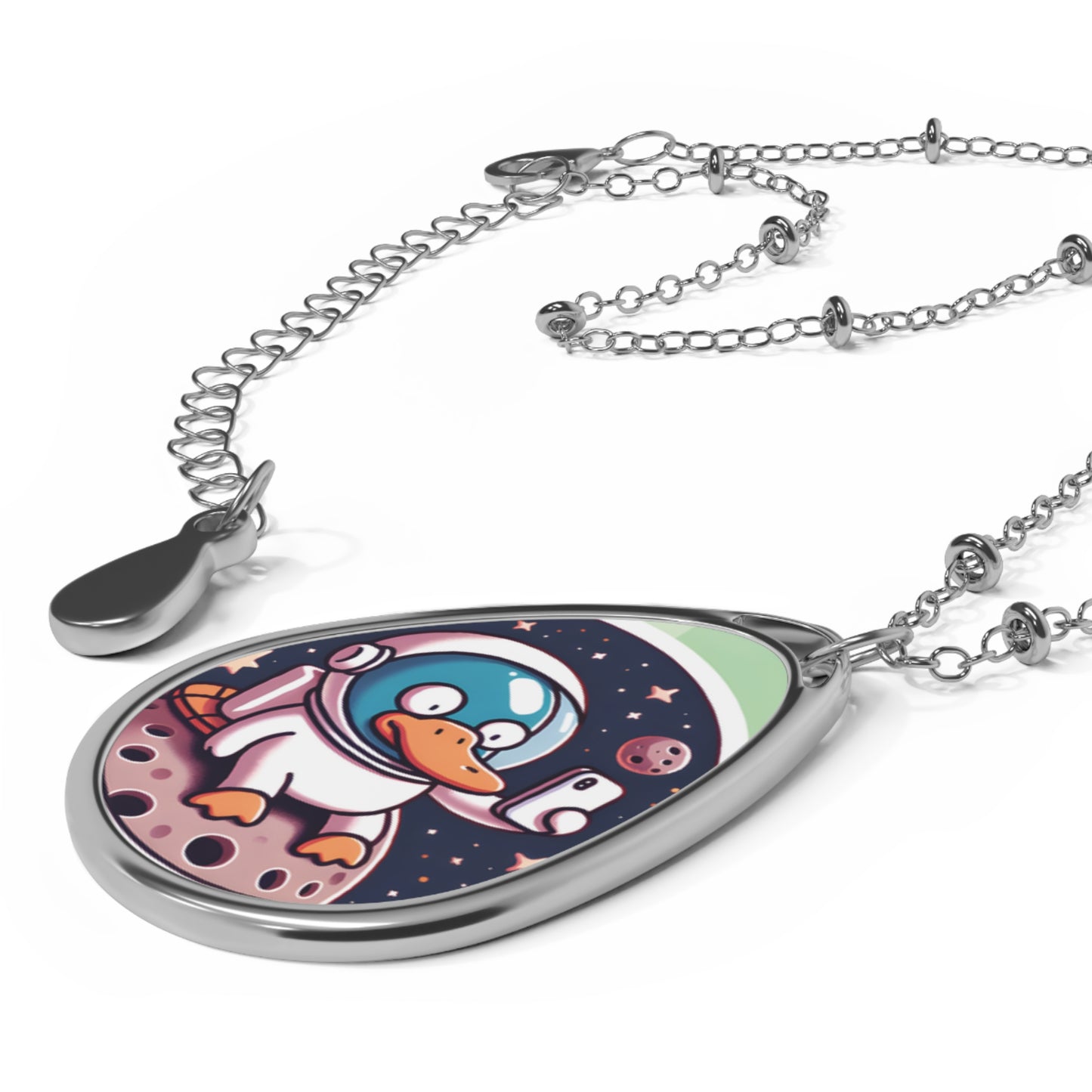 "Out of This World" Necklace – Wear Your Glow Like a Star! 🚀🦆✨