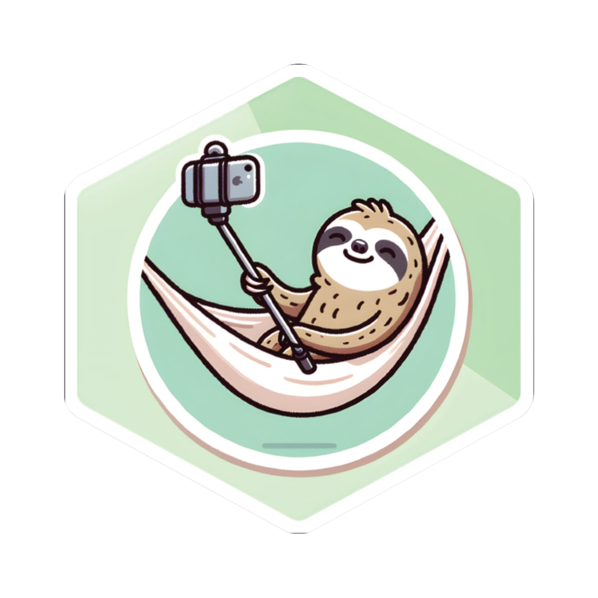 "Selfiemaker" Sticker – 250 Selfies? You’re a Pro! 📸🦥✨