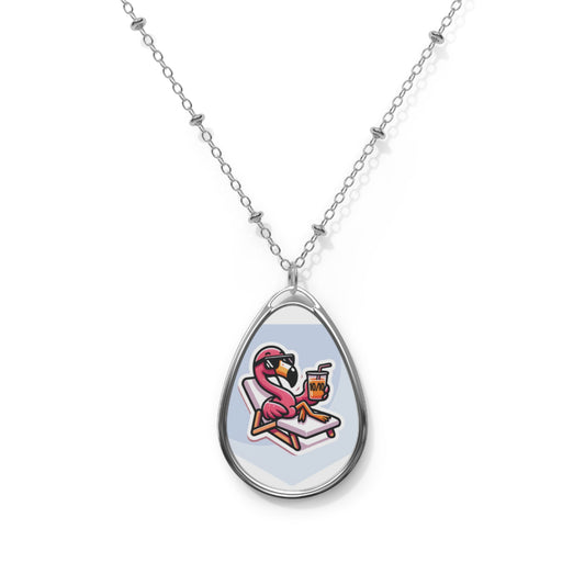 "10/10, No Question" Necklace – Wear Your Confidence! 🦩🍹✨