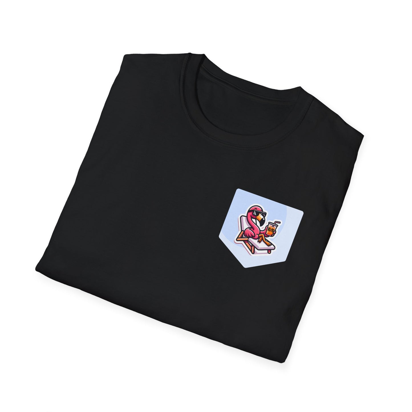 "10/10, No Question" Tee – Confidence, Served Chill! 🦩🍹✨