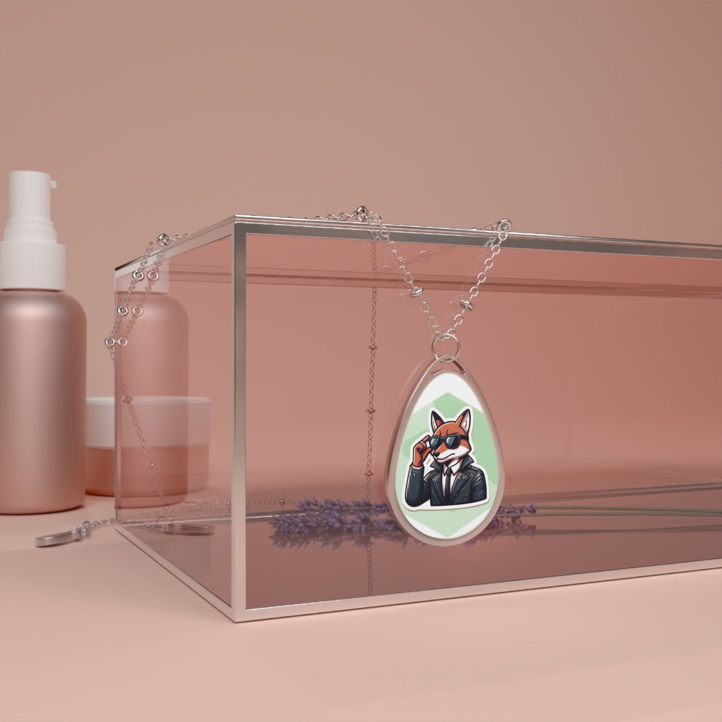 "Agent 003" Necklace – Mission: Clear Skin in Progress 🦊🕶️✨