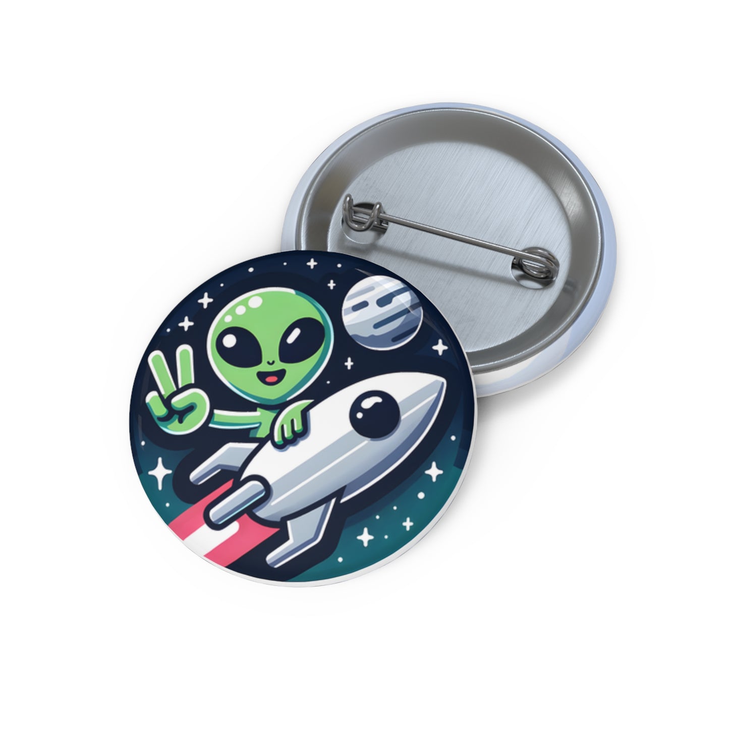 "Welcome Aboard" Pin – Your Skincare Journey Starts Now! 🚀👽✌️