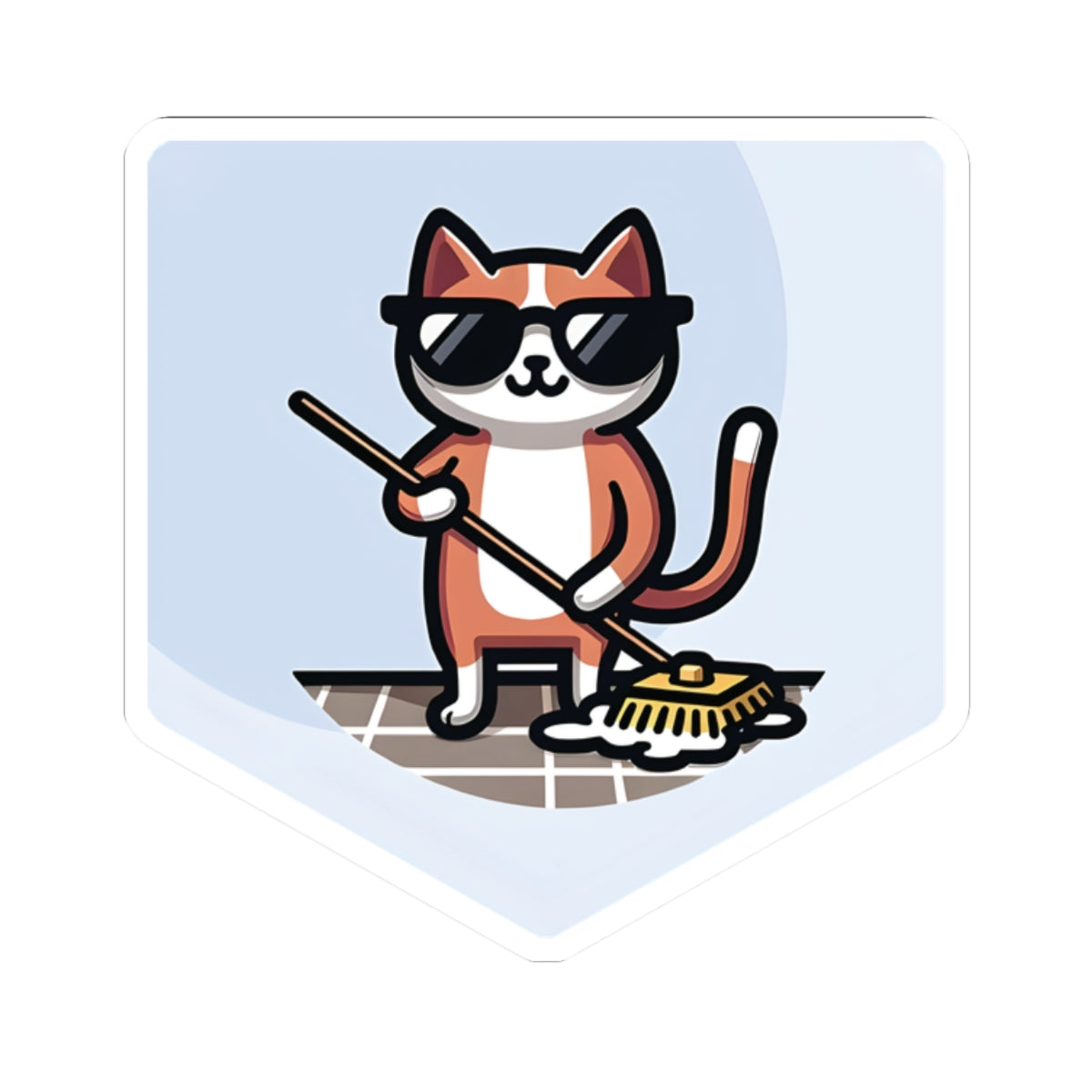 "Rub Dub Dub" Sticker – Stay Fresh, Stay Clear! 😎🐱🧹