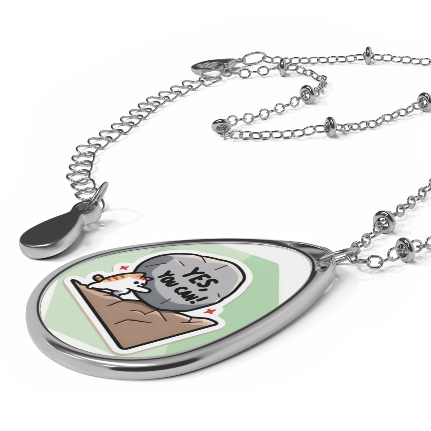 "Nobody But You" Necklace – Keep Pushing, Keep Glowing! 🐱💪✨