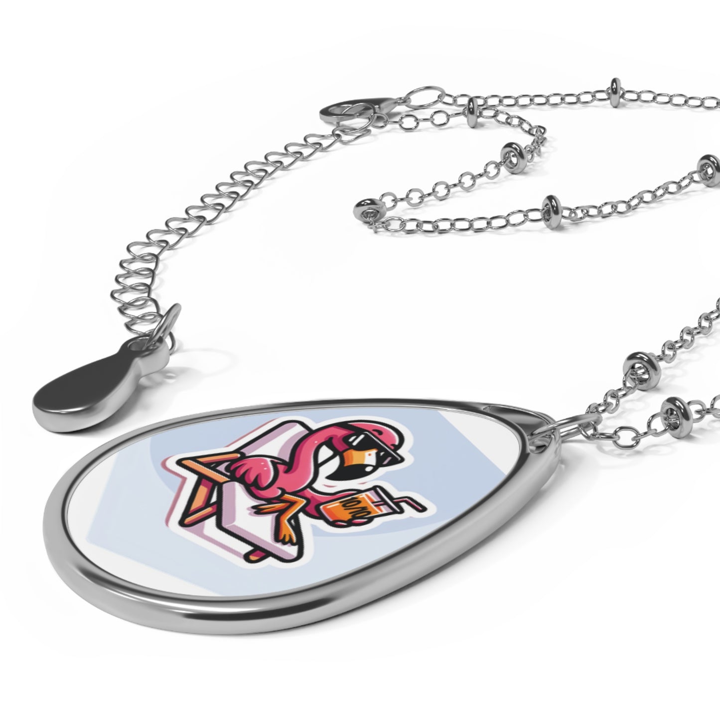 "10/10, No Question" Necklace – Wear Your Confidence! 🦩🍹✨