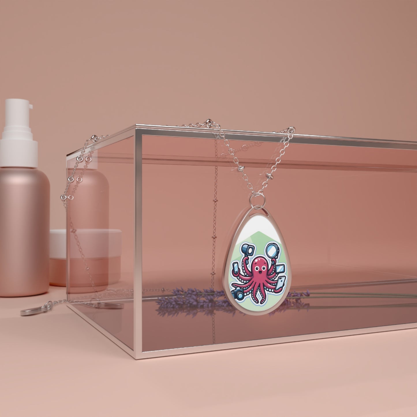 "You’re Not a Bot, Right?" Necklace – 1000 Selfies? Next-Level Dedication! 📸🐙✨