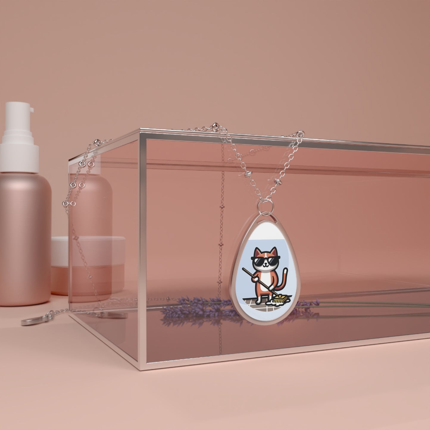 "Rub Dub Dub" Necklace – Stay Fresh, Stay Clear! 😎🐱🧹