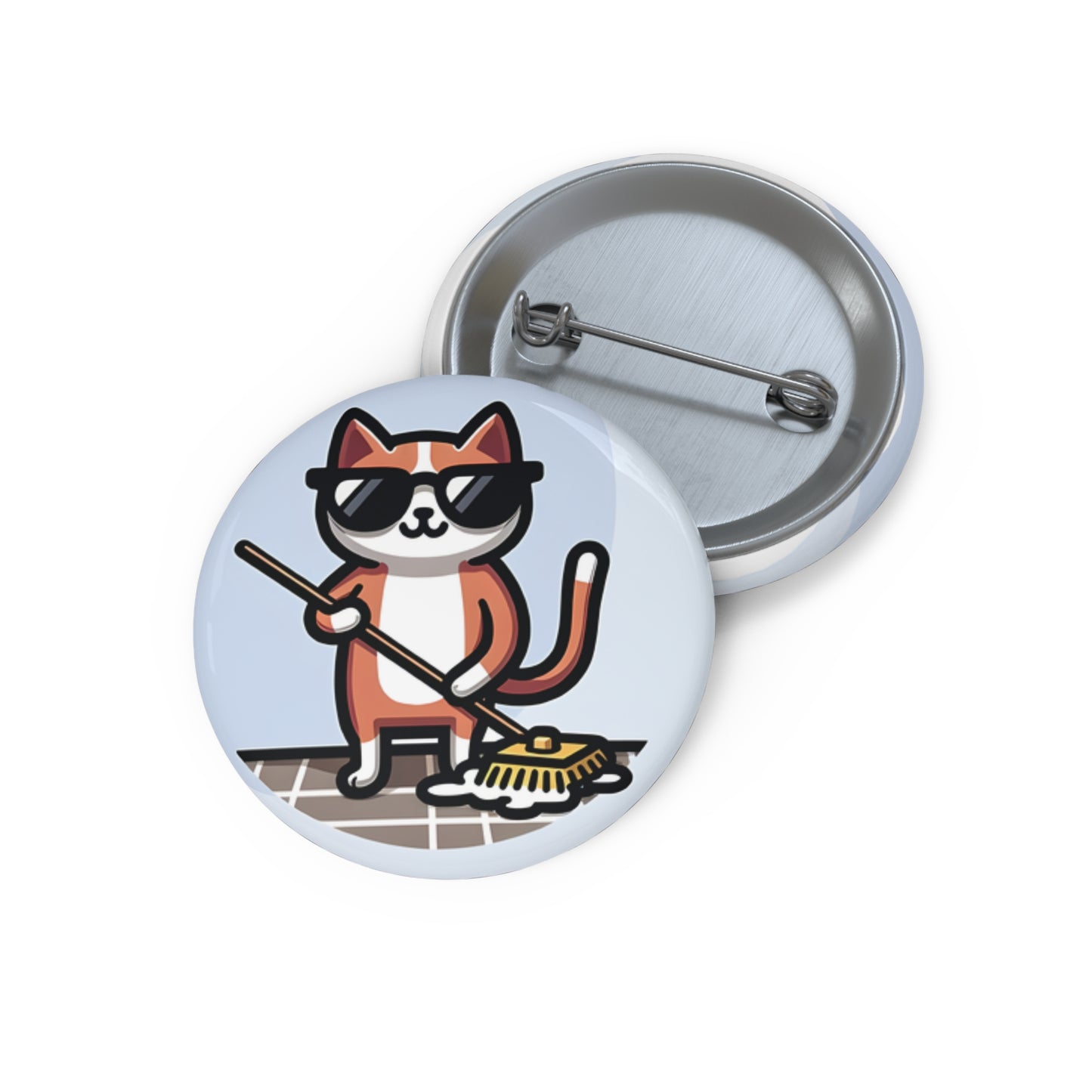 "Rub Dub Dub" Pin – Stay Fresh, Stay Clear! 😎🐱🧹
