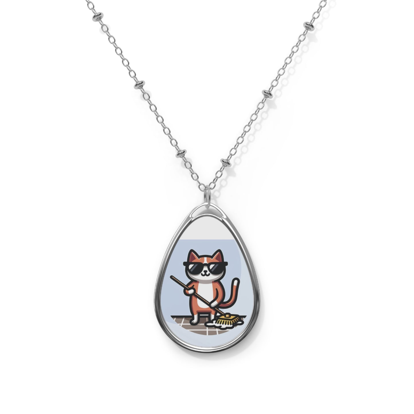 "Rub Dub Dub" Necklace – Stay Fresh, Stay Clear! 😎🐱🧹